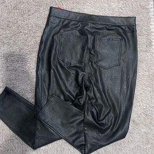 Spanx Leather Like Skinny Leggings
